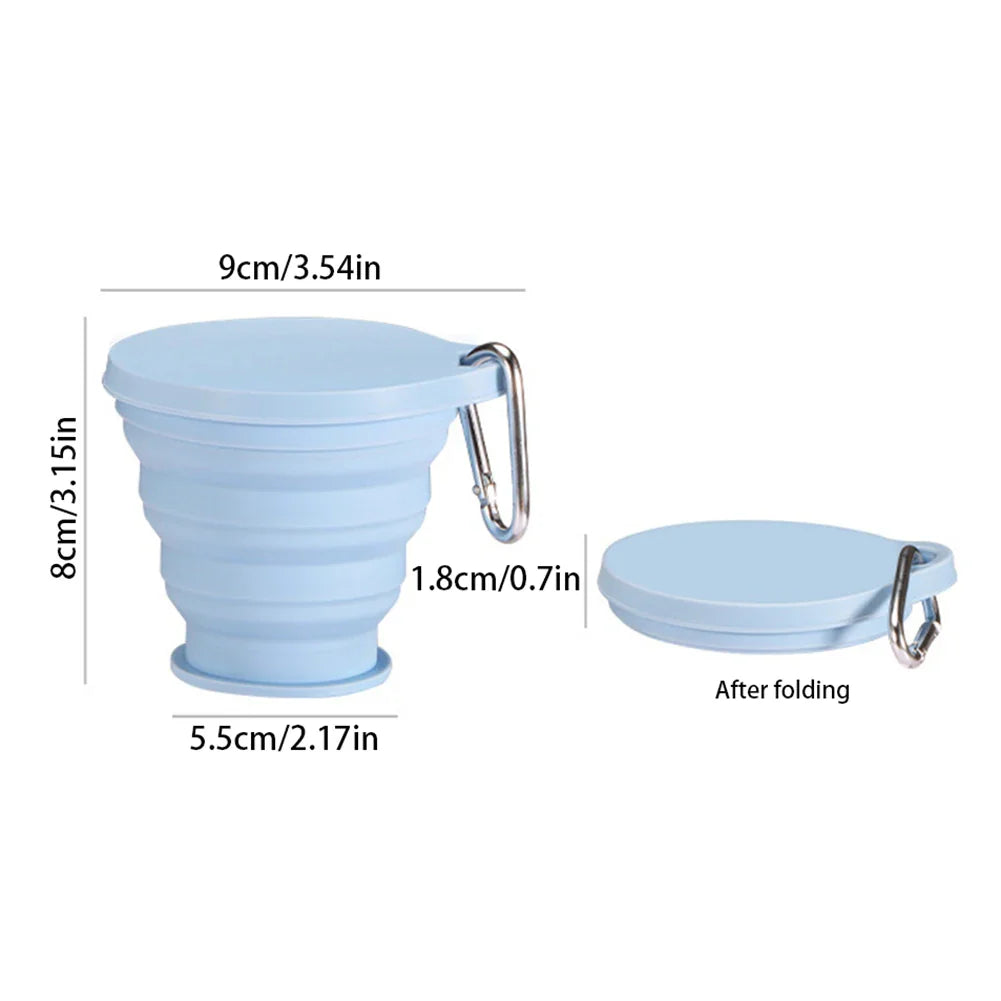 BPA-Free Foldable Silicone Water Cup | Collapsible Travel Cup