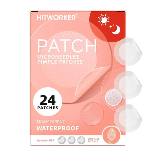 24-Pack Microneedle Acne Patches – Invisible & Waterproof Microneedle Acne Patch Peaceful Pleasures Health and Wellness A
