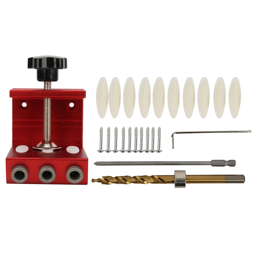 Pocket Hole Drill Guide Aluminum Alloy Household Woodworking Punch