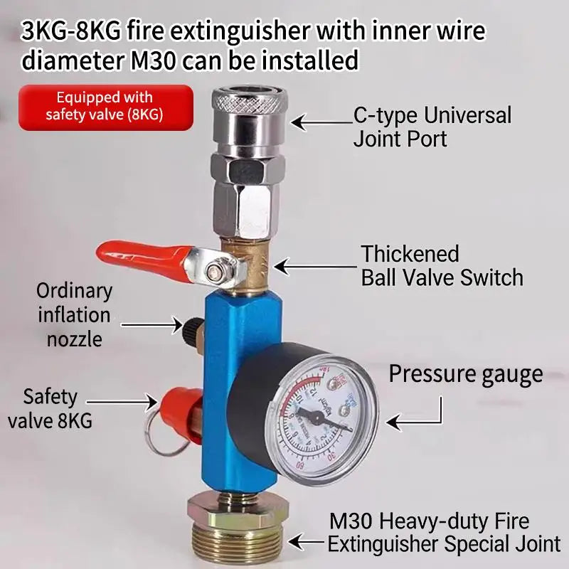 Air Tank Pressure Adapter | Fire Extinguisher Conversion Fitting