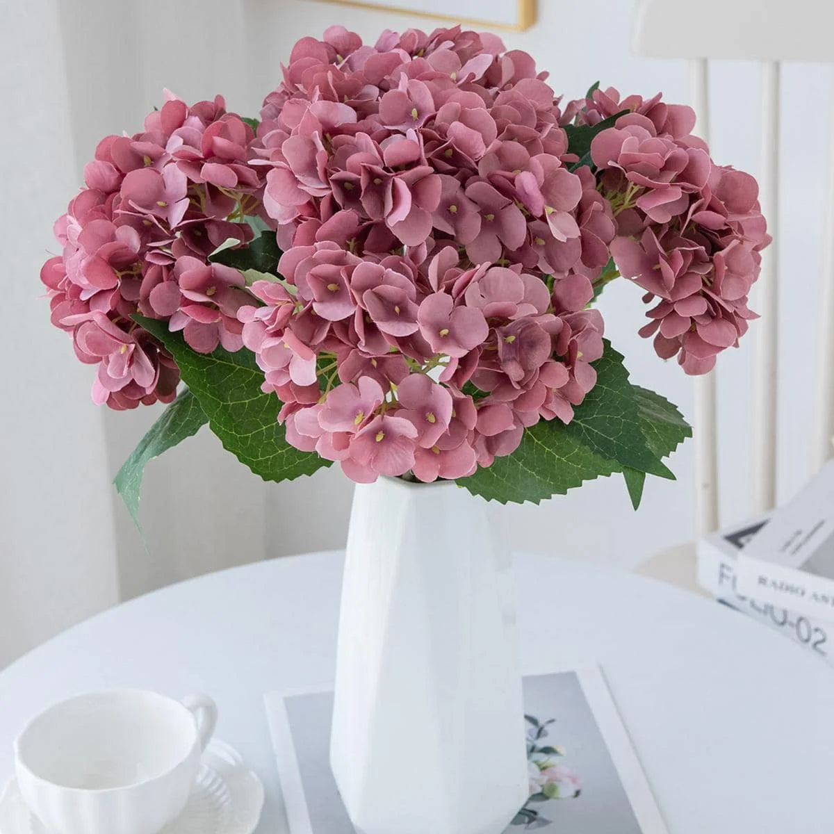 Silk Hydrangea Artificial Flowers | Wedding Bridal Bouquet Decor