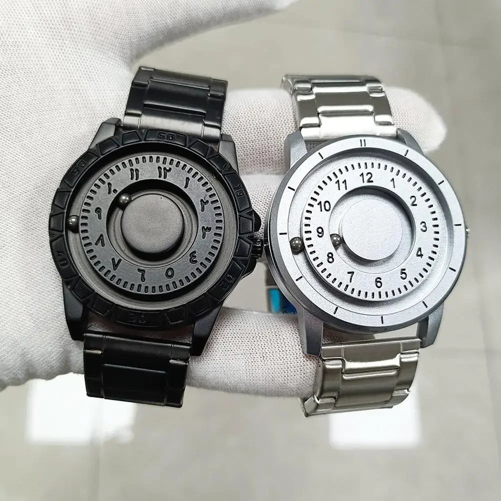 Minimalist Unisex Quartz Watch, Mirrorless Dial, Stainless Iron Beads Hands, Roma Numerals, Silicone Strap, Fashion Wristwatch Peaceful Pleasures Health and Wellness