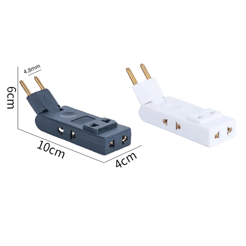 180 Degree Plug Adapter Travel Aadapter 4 In 1 Wall Outlet Extension EU Electrical Socket Portable Power Converter Peaceful Pleasures Health and Wellness