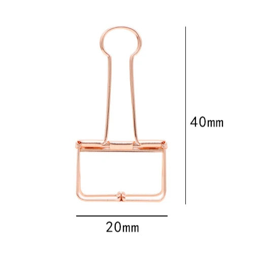 Hollow Metal Long Tail Clip Office Storage Binding Tailcoat Creative