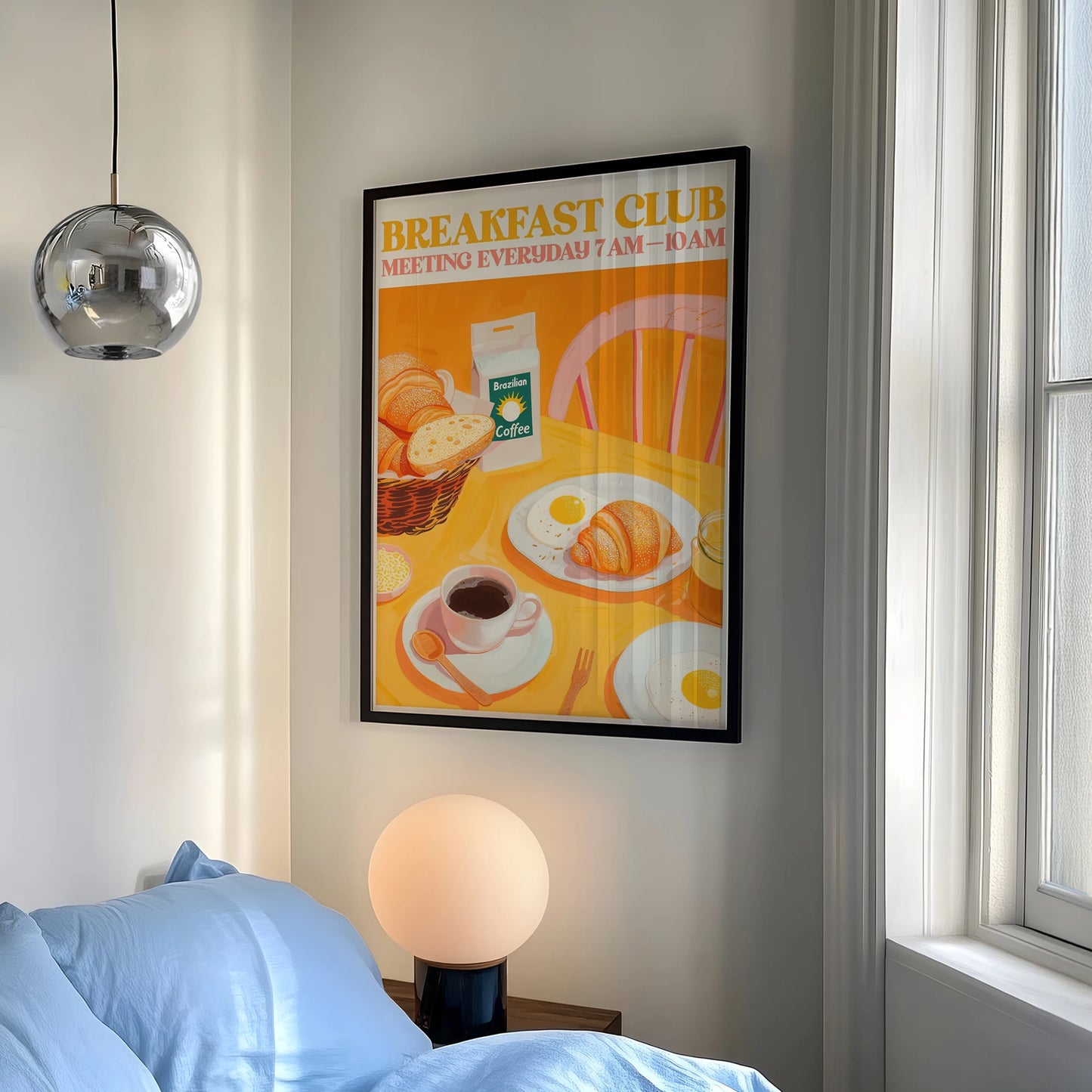 Breakfast Club Minimalist Canvas Wall Art Print | Home Decor