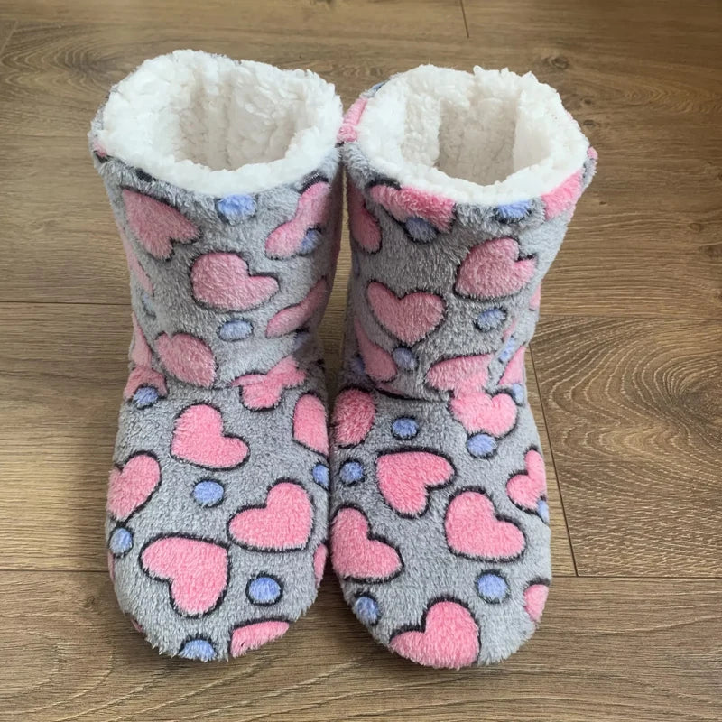 Women's Winter Fur Slippers | Non-Slip Thickened Indoor Socks
