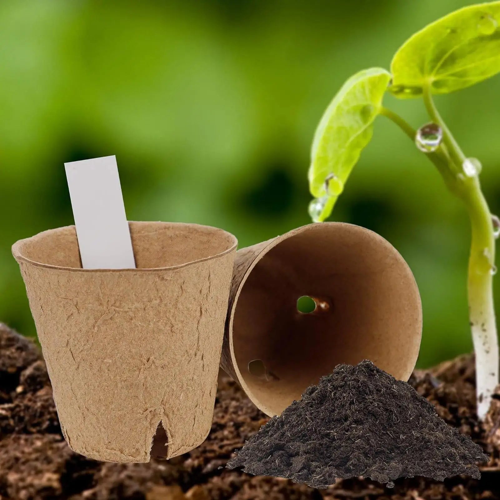 Seedling Pots 45 Pieces Gardening Breathable Round Plant Seedling Pots For Yard Backyard Balcony Flowers Vegetables Succulents Peaceful Pleasures Health and Wellness