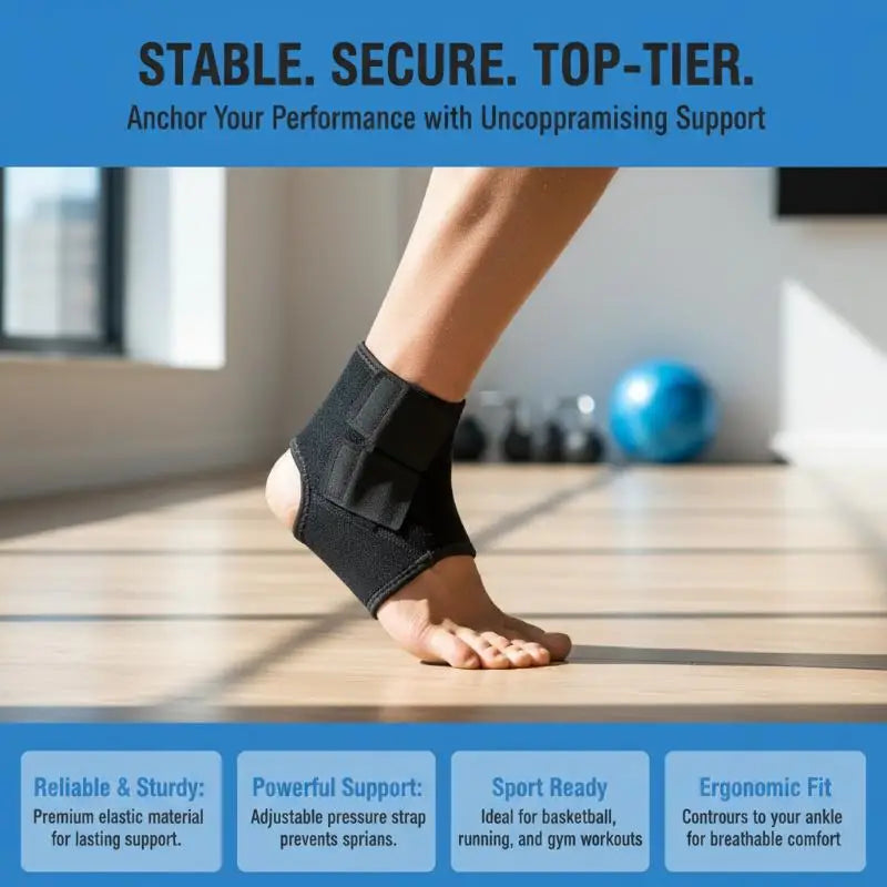 Adjustable Neoprene Ankle Brace – Sports & Recovery Support