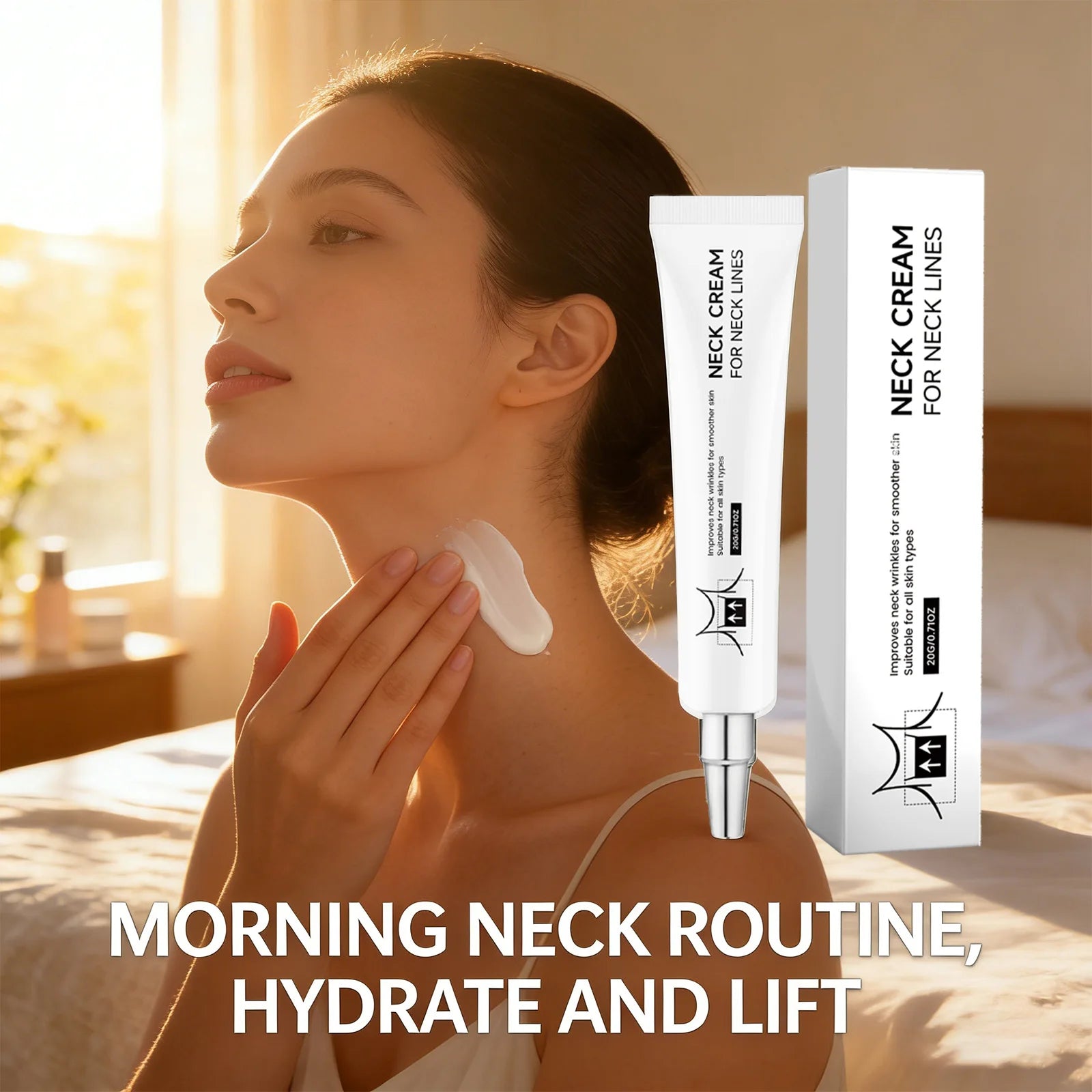 Neck Firming & Lifting Cream – Anti-Wrinkle Moisturizer 20g Neck Firming Cream Peaceful Pleasures Health and Wellness