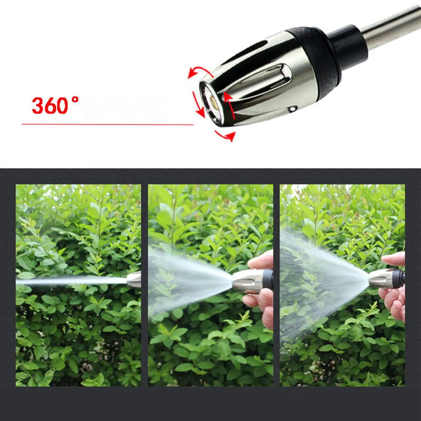 Cordless Power Washer Handheld Ergonomic Rust Resistant 360 Degree Adjustable Sprayer Hose Sprayer Nozzle for Car Yard Home Peaceful Pleasures Health and Wellness