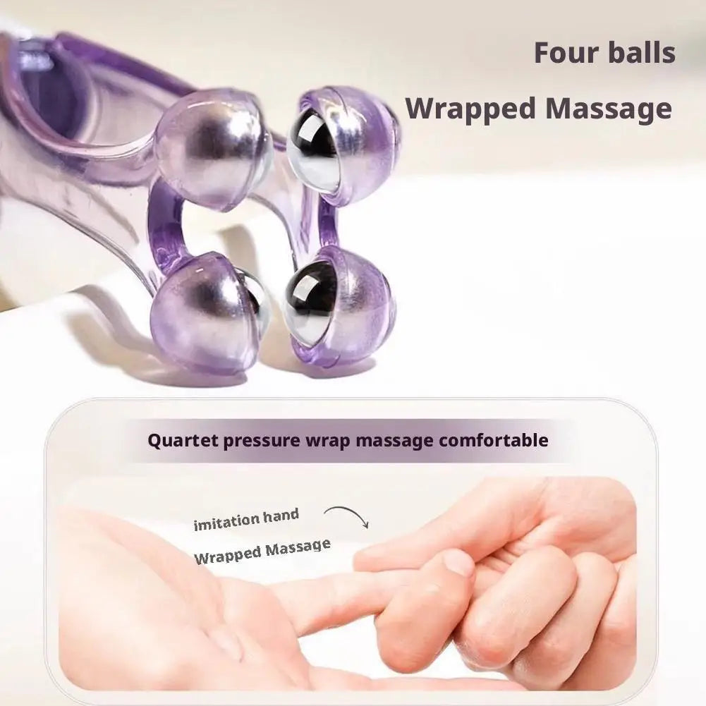 Finger Massager Multifunctional Joint Care Relieve Soreness Snail shaped Steel Magnetic Bead Finger Joint Acupoint Massager Roll Peaceful Pleasures Health and Wellness
