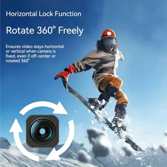 GoPro 12/11 Mini/10/9 155° Wide Angle Max Lens Mod | 5m Waterproof Action Camera Lens Mod Oasis Select