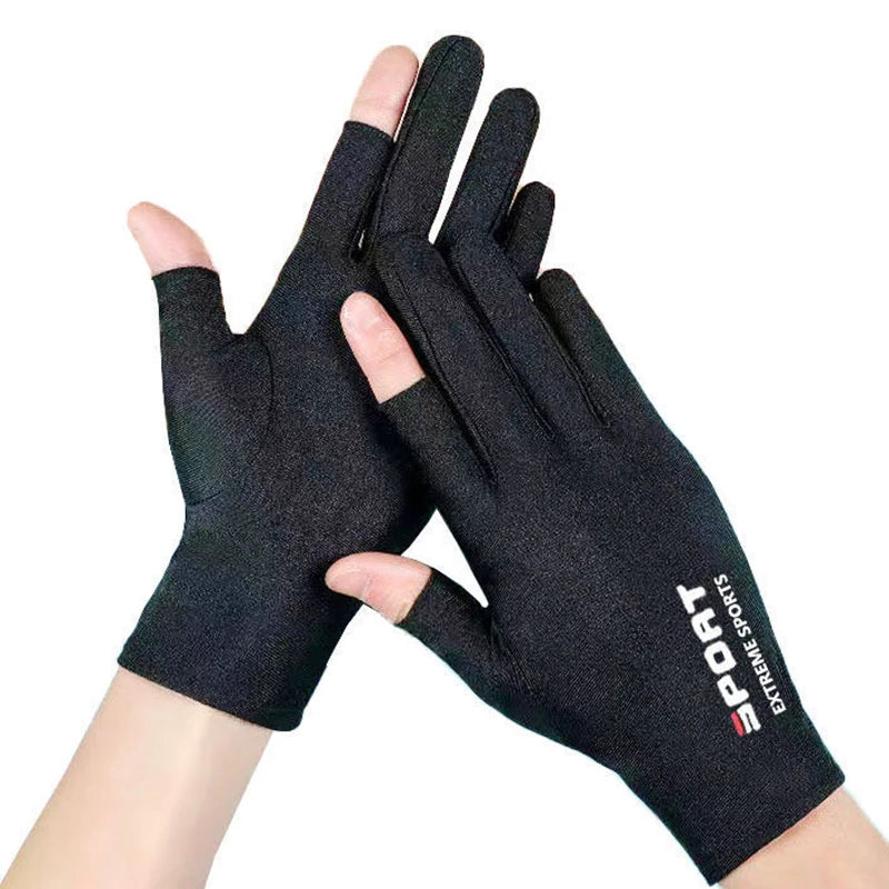 New One size Spring summer 1 Pair Anti-UV Men Women Fishing Gloves Sunscreen Antiskid Breathable Cycling Sport Gloves Fishing Peaceful Pleasures Health and Wellness A6