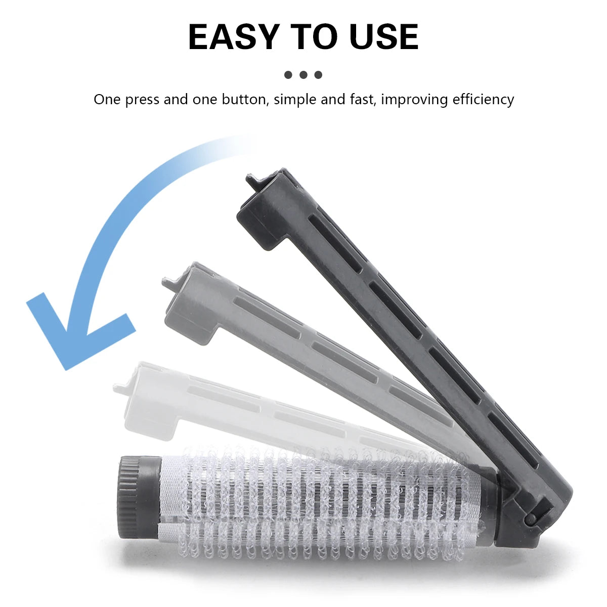 Salon Morgan Perm Rods，No Heat Non Slip Hair Curler Clips, Durable Hairdressing Styling Tools for Long Short Hair Home Barber Peaceful Pleasures Health and Wellness