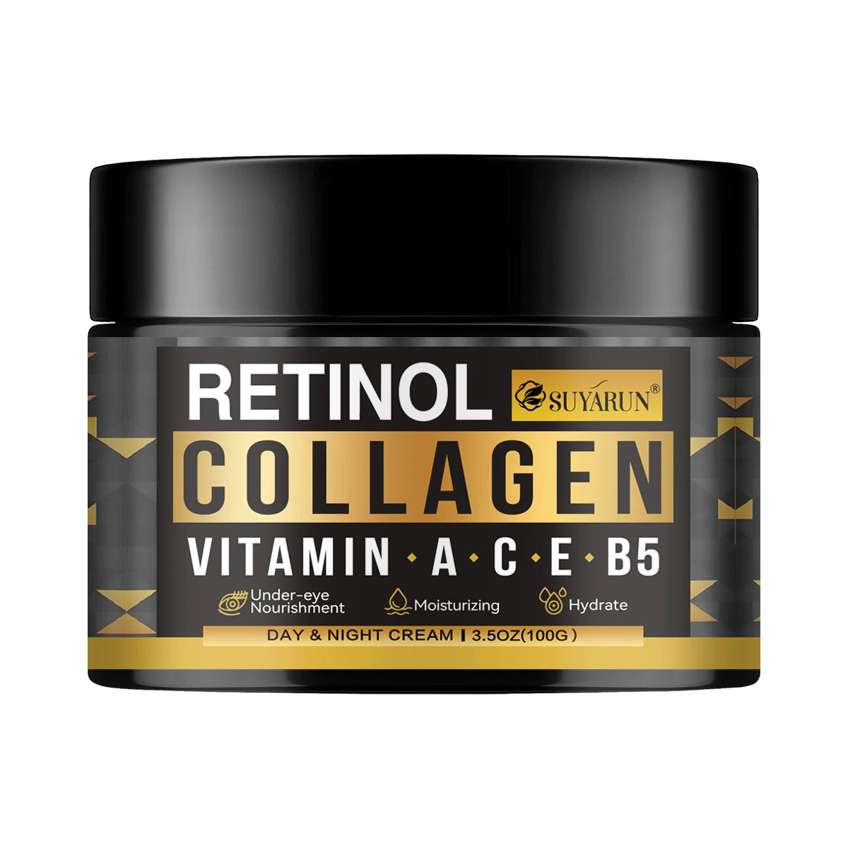 SUYARUN Retinol Moisturizing Cream, Rich in aloe vera leaf and tocopherol raw materials, universal skin care for men. Peaceful Pleasures Health and Wellness 100g