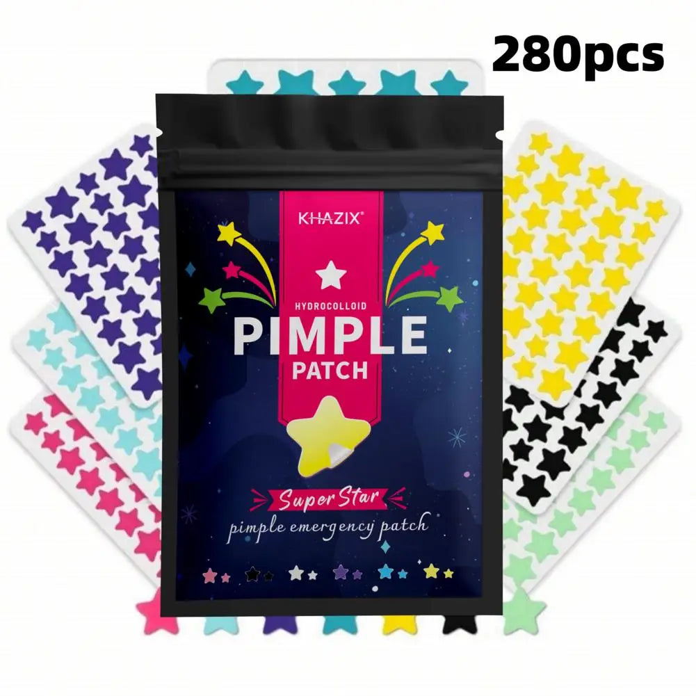 Multi-Color Star Acne Patches – Ultra-Thin Concealer Dots