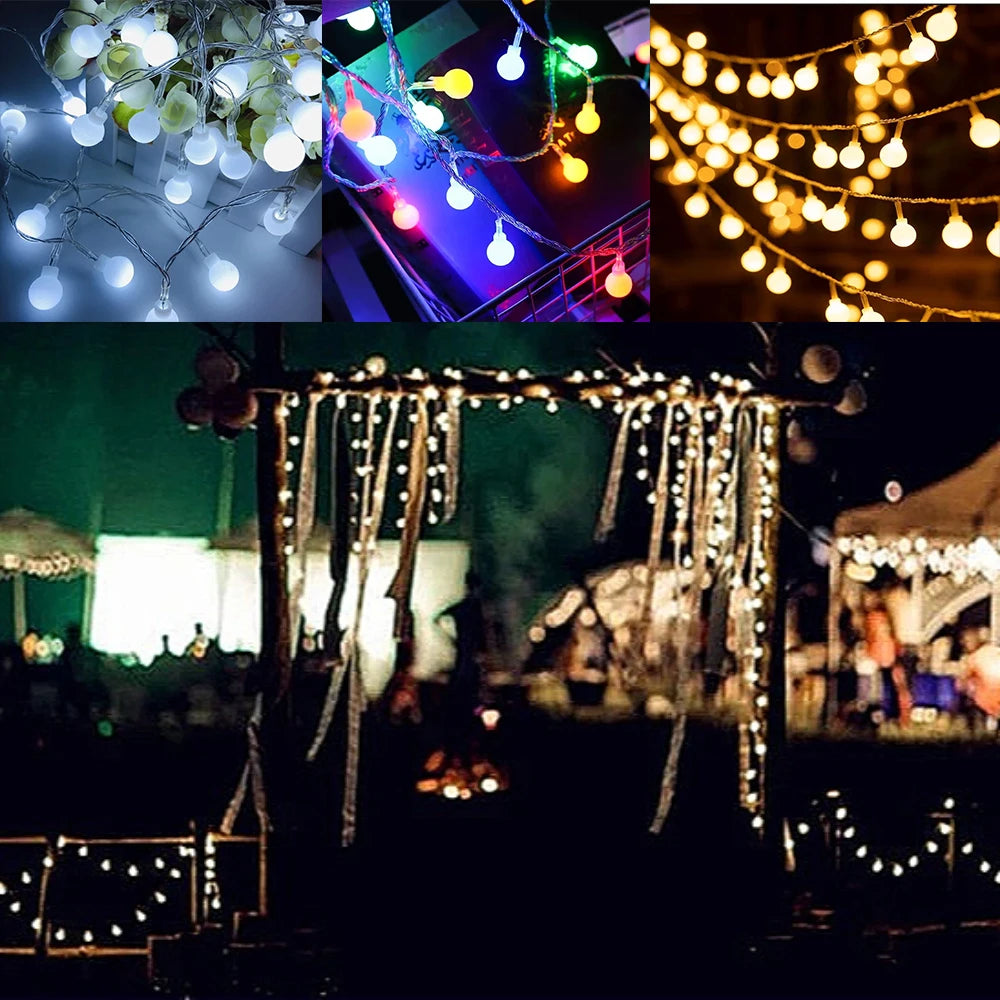 10M LED Ball Fairy String Lights USB/Battery – Garden & Wedding