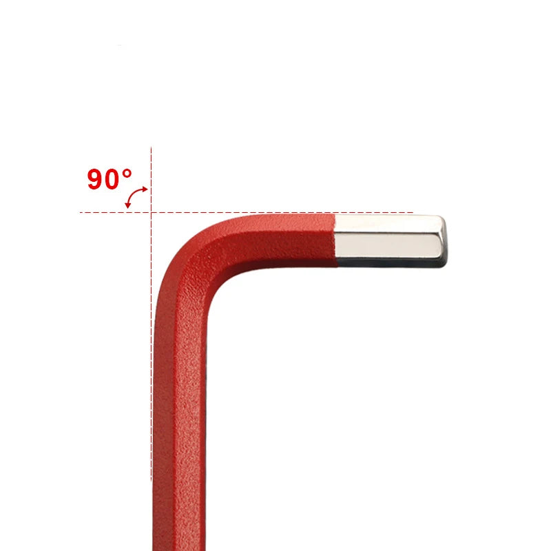 7-Piece Folding Allen Wrench Set 1.5–10mm Hex Screwdriver Kit