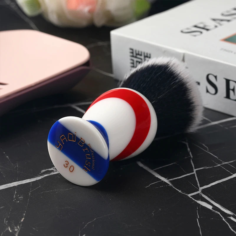 2026 Yaqi 30mm Monster Barber Pole Shaving Brush Colorful Bristle Men's Grooming Tool Soft Hard Bristle Options Peaceful Pleasures Health and Wellness