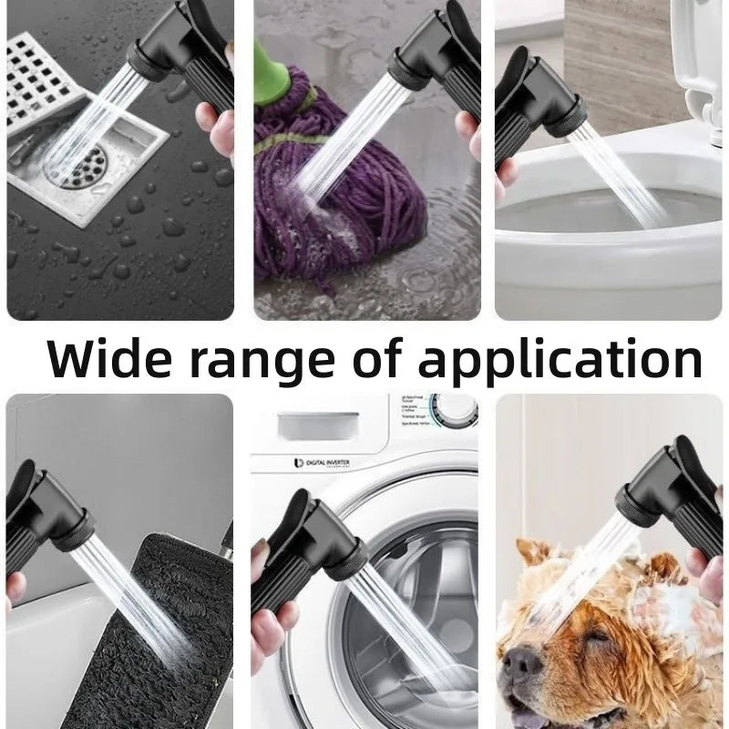 Handheld Bidet Sprayer Set | Dual Outlet Brass Angle Valve