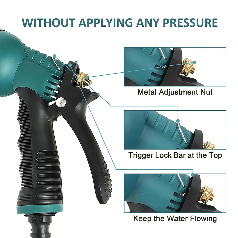 Garden Watering Tools Car Wash Water Gun Heads Garden High Pressure Water Gun Multi-function Hose Spraying Car Wash Sprayer Peaceful Pleasures Health and Wellness