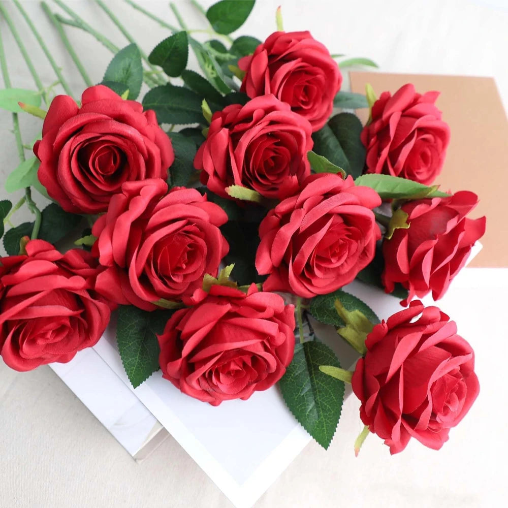 Faux Silk Rose Bouquet | Wedding, Home & Party Décor