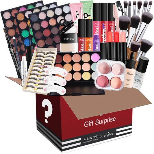 All-in-One Makeup Gift Box Set – Full Face Cosmetics Kit Makeup Gift Set Peaceful Pleasures Health and Wellness POP003