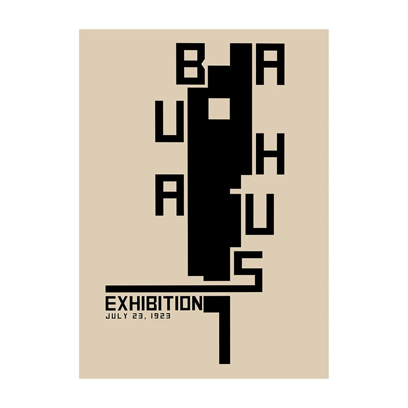 Bauhaus Exhibition Poster Chair Canvas Painting Bauhaus Print Wall Art Picture for Living Room Cuadros Home Decoratio Peaceful Pleasures Health and Wellness F0077-24 55x75cm