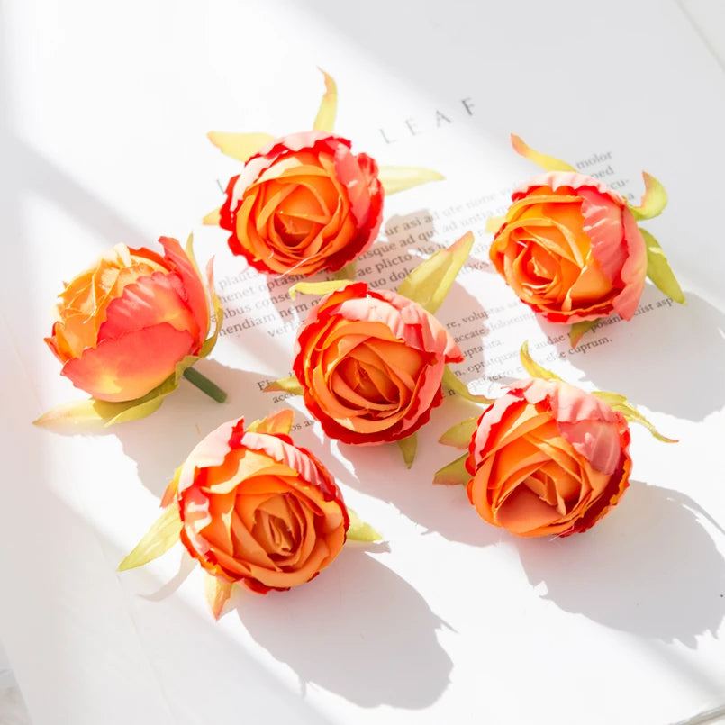 Bulk Silk Artificial Rose Heads 50/100pcs – Wedding & DIY Décor