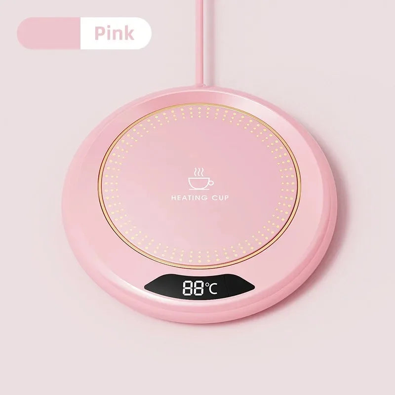 New USB Cup Warmer 3 Temperature Settings Thermostatic Heating Coaster Hot Plate Coffee Mug Milk Tea Water Heating Pad Heater Peaceful Pleasures Health and Wellness