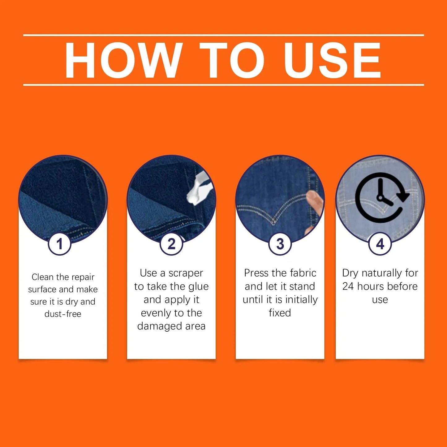 Universal Fabric Glue – No-Sew Adhesive for Leather & Denim