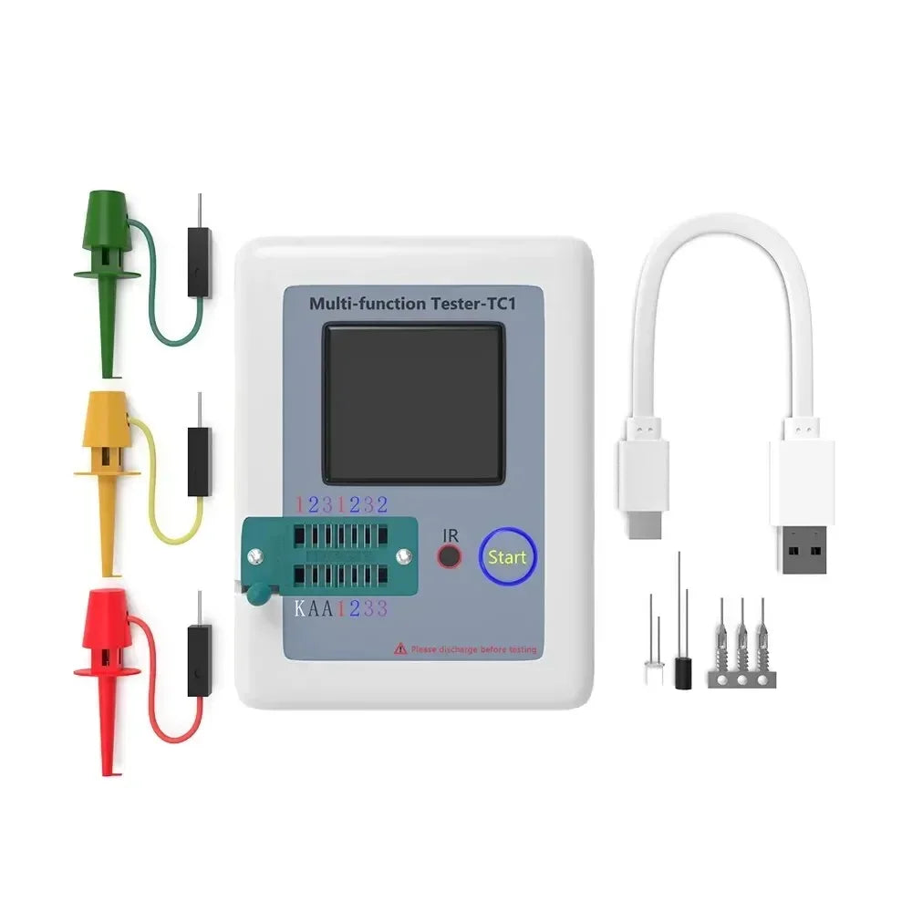 LCR TC1 1.8 Inch TFT LCD Display Multimeter Transistor Tester Diode Triode Capacitor Resistor Test Meter Peaceful Pleasures Health and Wellness