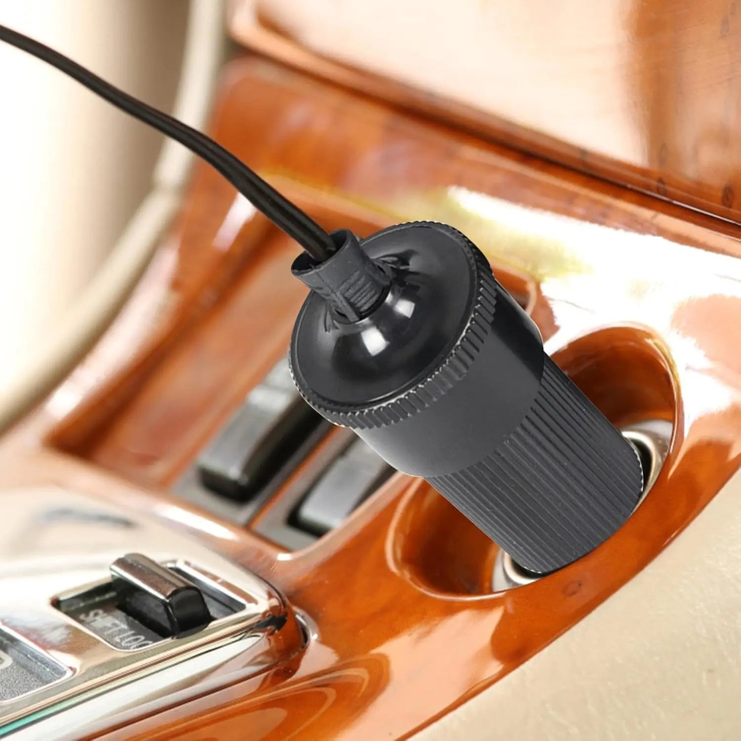 12V Battery Terminal Clip-on Car Cigarette Lighter Socket Female Adapter, Cigarette Splitter Plug Extension Cord Peaceful Pleasures Health and Wellness