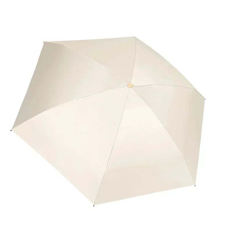 Mini UV & Rain Folding Umbrella – Compact 5-Fold Travel