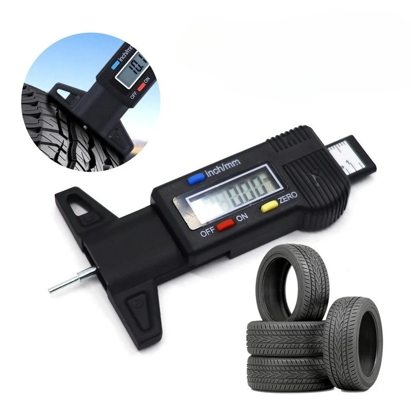 The Electronic Measuring Ruler Indicates That The Precise Range of The Tire Tread Depth Gauge Is 0 - 25 Millimeters Peaceful Pleasures Health and Wellness