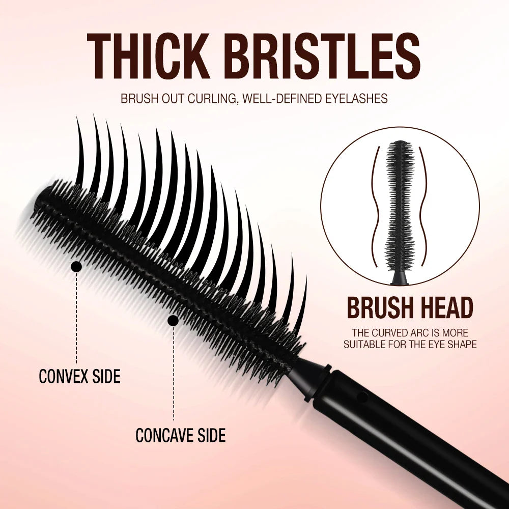 O.TWO.O 4D Fiber Mascara – Volumizing, Curling & Waterproof