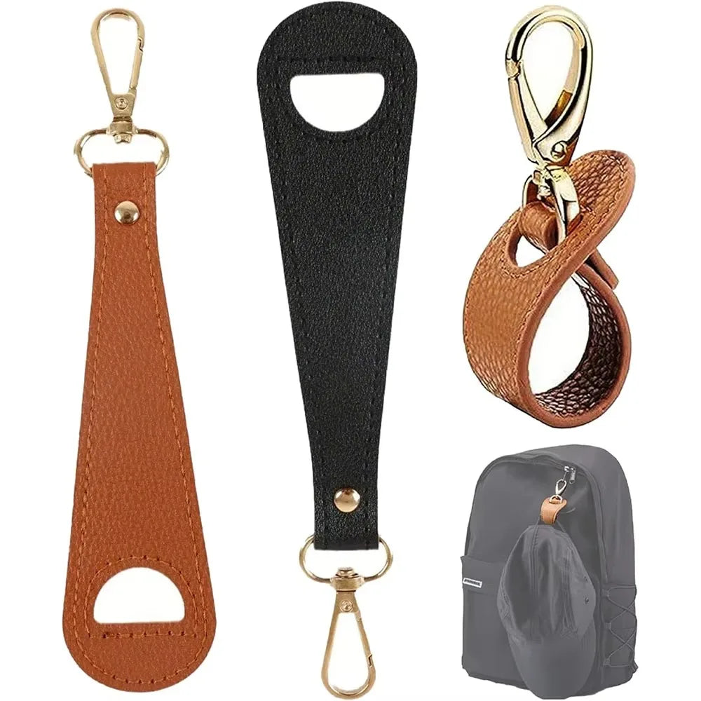 PU Leather Hat Clip for Bags & Backpacks | Anti-Loss Travel