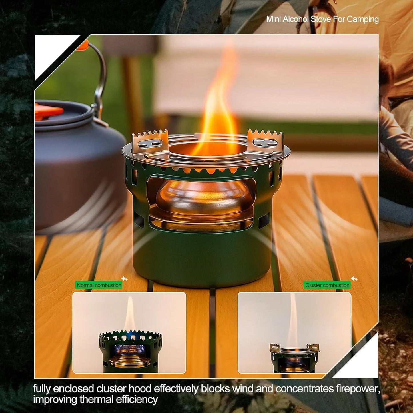 Alcohol Stove Camping Portable Backpacking Lightweight Alcohol Burner Stove for Outdoor Hiking Picnic Emergency Coffee Camping ﻿ Peaceful Pleasures Health and Wellness