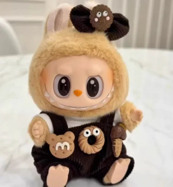 Mini Plush Doll Clothes – Labubu V1 V2 Climbing Suit Outfit