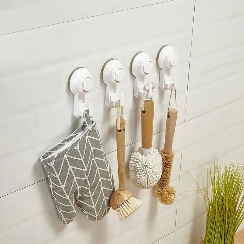 Strong Suction Cup Hook for Kitchen & Bathroom | No-Drill