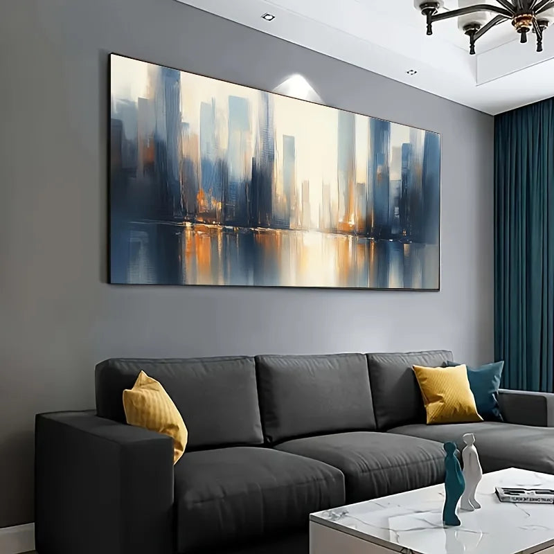 Canvas Poster, Modern Art, Abstract Color Art Canvas Painting, Ideal Gift for Bedroom Living Room Corridor, Room Decoration Peaceful Pleasures Health and Wellness