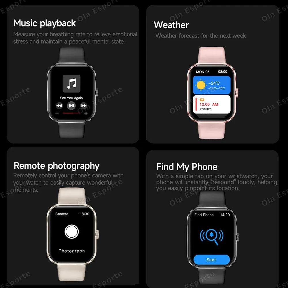 Ola Esporte Smart Watch – Bluetooth Calls, Health Monitor & GPS