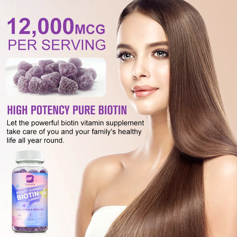 Collagen Biotin Gummies – Hair, Skin & Nail Support Peaceful Pleasures Health and Wellness