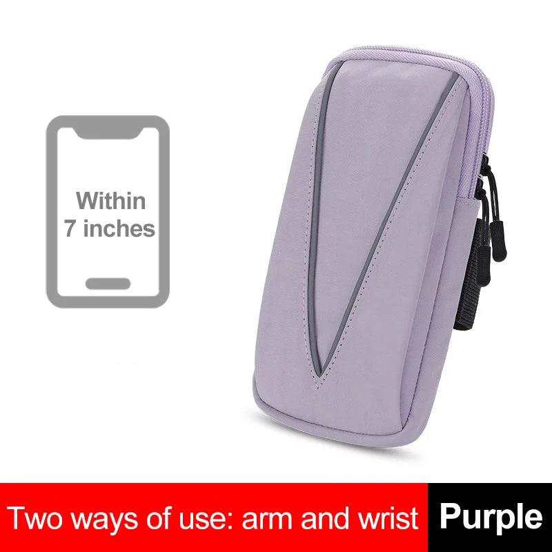 cell phone running armband Sport bag women Sports phone armband Mobile phone wrist stand Running racing accessories Wrist strap Peaceful Pleasures Health and Wellness Purple