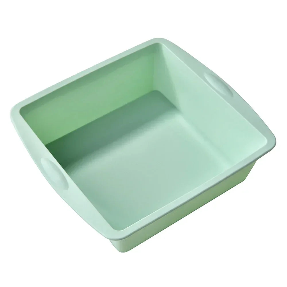 Silicone Square Cake Pan | Non-Stick Brownie Mold, Oven Safe