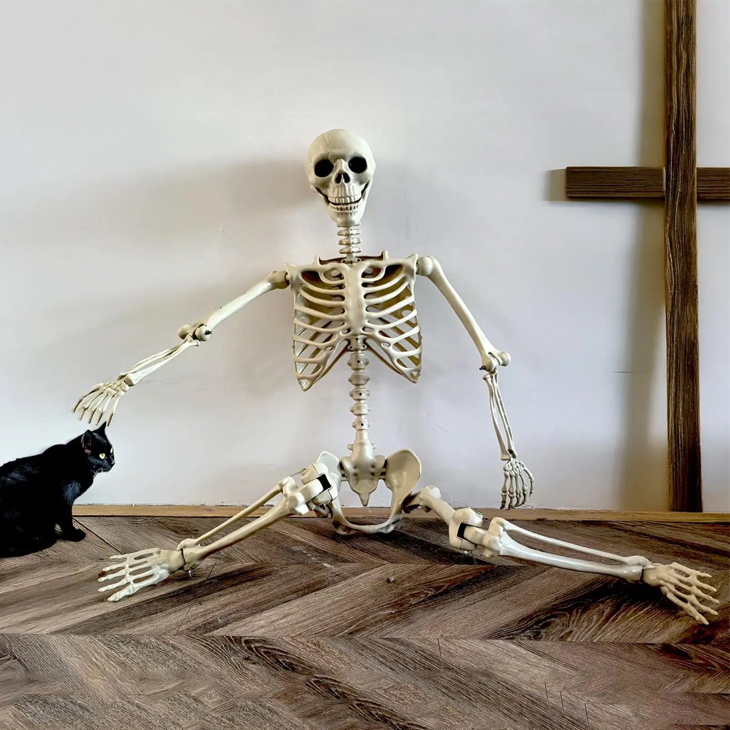 90cm Posable Halloween Skeleton Prop | Haunted House Decor