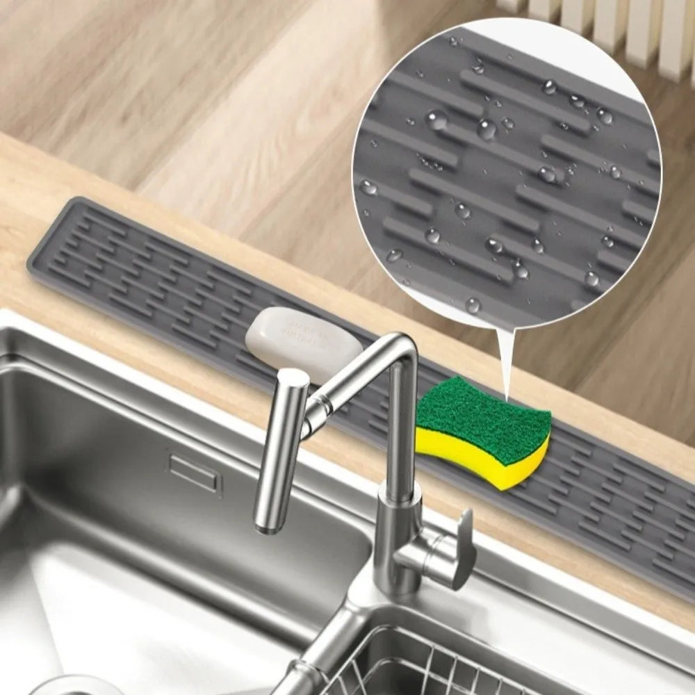 Foldable Silicone Dish Drying Mat – Large Non-Slip Drainer Pad