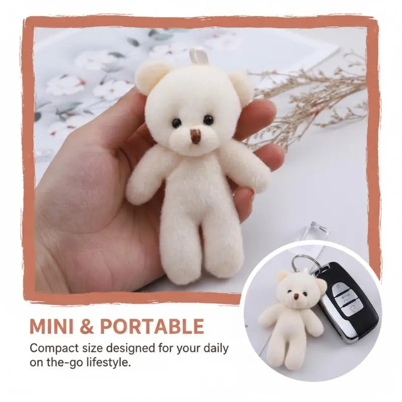 Mini Plush Bear Dolls Set – Party Favors & DIY Gifts for Girls