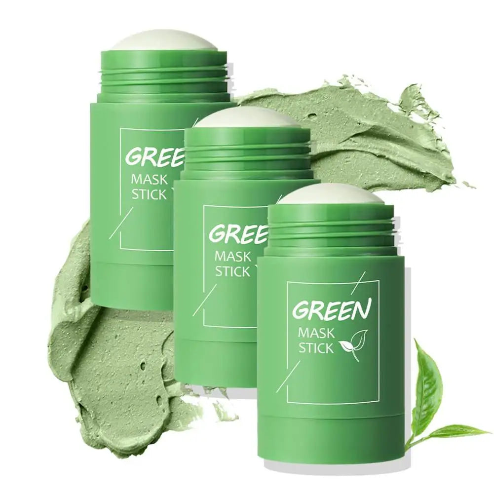 Green Tea Clay Mask Stick – Deep Pore Cleansing, Acne & Blackhead Facial Mask Peaceful Pleasures Health and Wellness