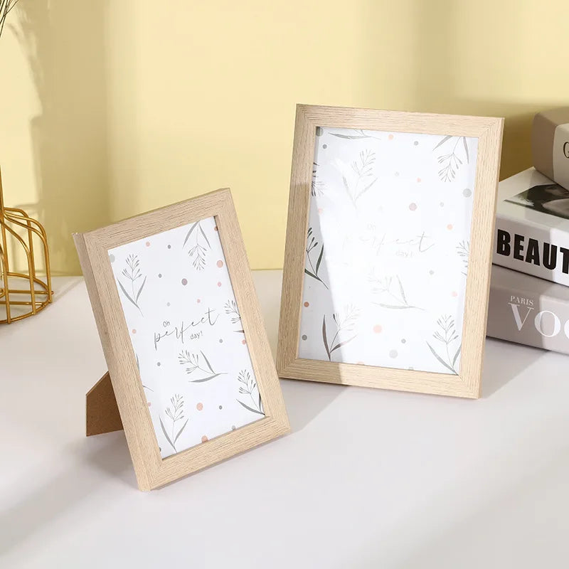 Modern Simple Wooden Picture Frame 5/6/7/8 Inch/picture Frame Wooden Density Board Picture Frame Home Decor Peaceful Pleasures Health and Wellness